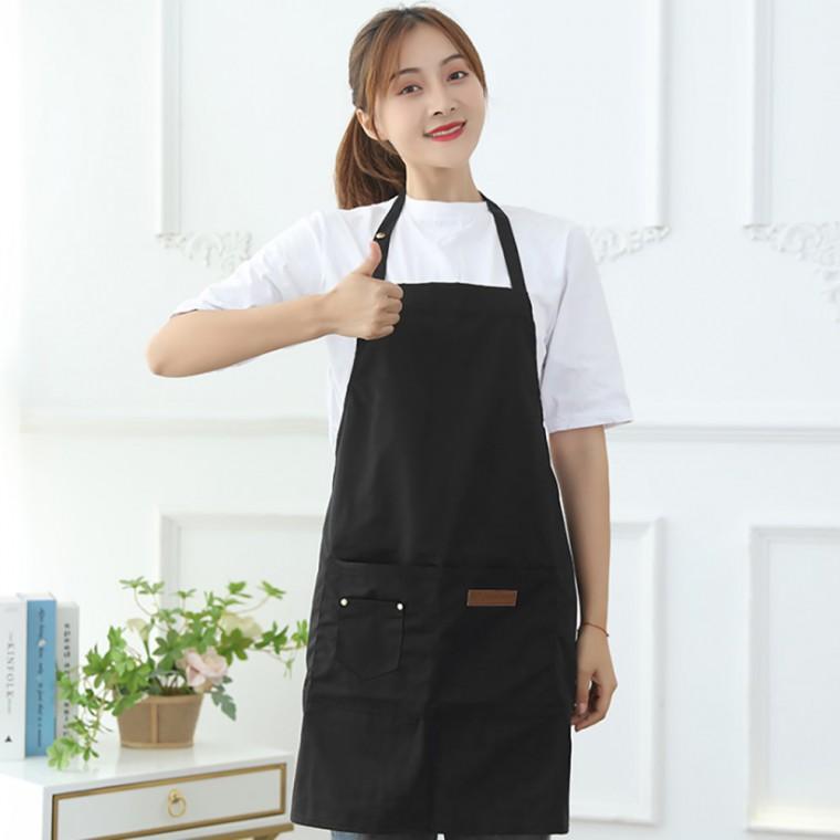 트리공방 모던 캔버스 공방앞치마 블랙