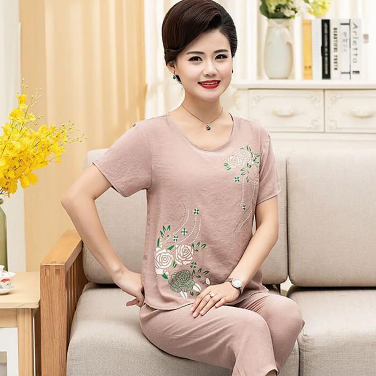 여성라운지웨어 실내복여성 겨울잠옷 상하 여성잠옷 플라워 편한잠옷 비비드