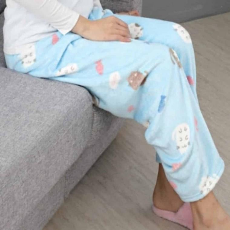 겨울잠옷 수면 바지 홈웨어세트 여성홈웨어 여성라운지웨어 부드러운잠옷