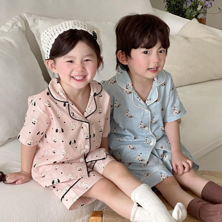 사계절 주니어 잠옷 초등 남아 여아 유아 아동 키즈 긴팔 홈웨어 파자마 세트 수면 실내복 어린이
