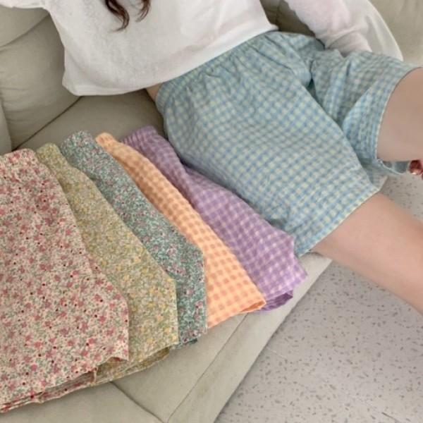 여성 편한 웨어 여성홈 바캉스바지 세트 파자마 바지 실내복여성 홈 잠옷