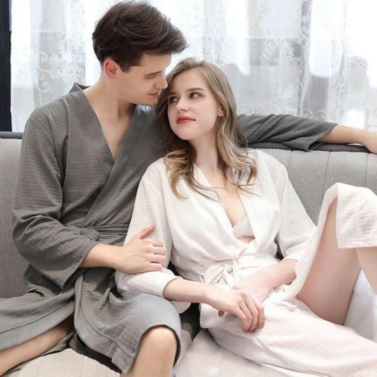 호텔 와플 샤워 가운 목욕 바스 로브 골프가운 라운지웨어 신혼부부선물 홈웨어 로브잠옷