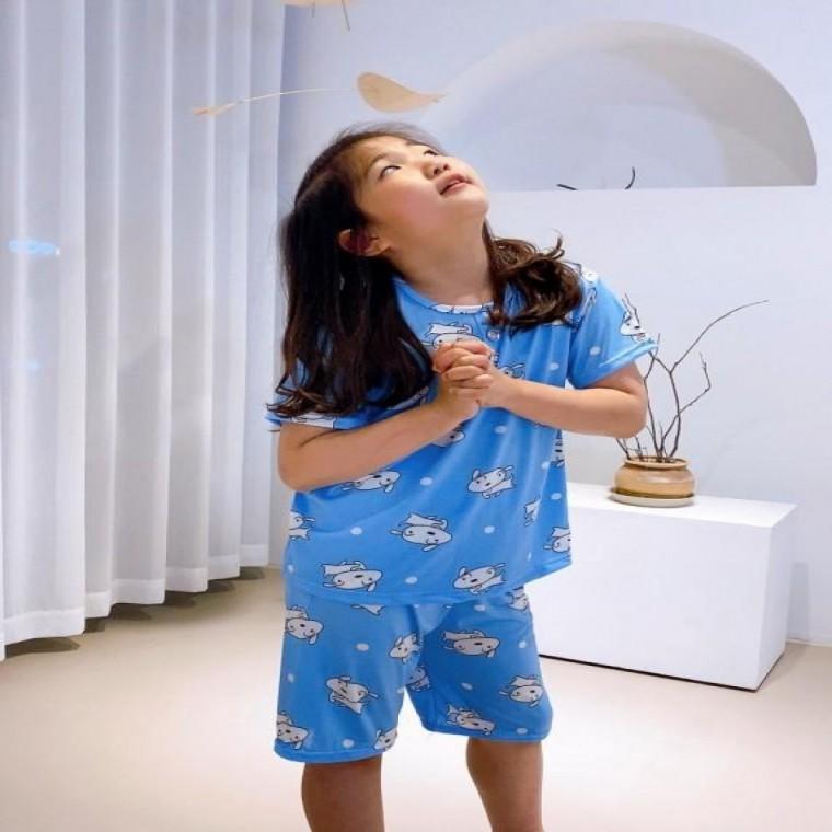 스마일 편안한 아동 신축성 쿨원단 잠옷 스타일 좋은