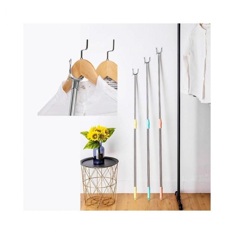 루미나D 옷걸이스틱 스텐인리스 신축가능 장대 짧은 타입