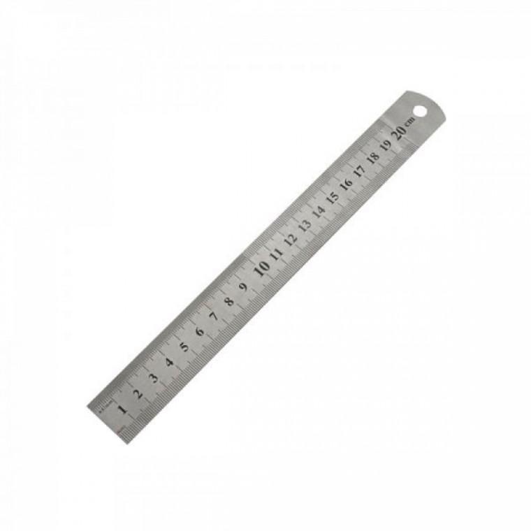 스틸자 20cm 200mm 철자 스텐 쇠 자 DD-10022