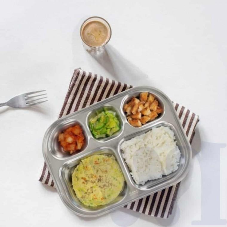 영유아용 식판 3찬 단체급식식기 스텐식판 스텐레스식판 단체급식그릇 배식판