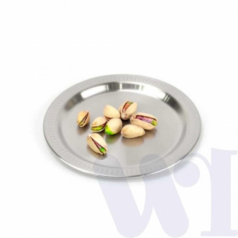 스텐 원형접시 205mm 스텐레스접시 반찬접시 반찬그릇 분식그릇 식당그릇