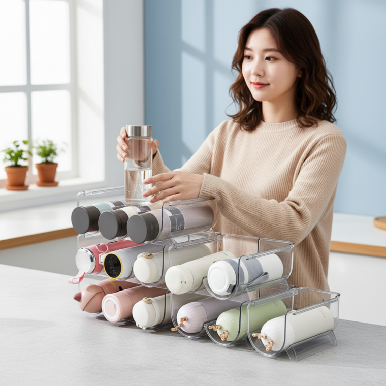 와인 1구 텀블러 건조대 젖병 거치대 주방 물병 정리랙 보관함