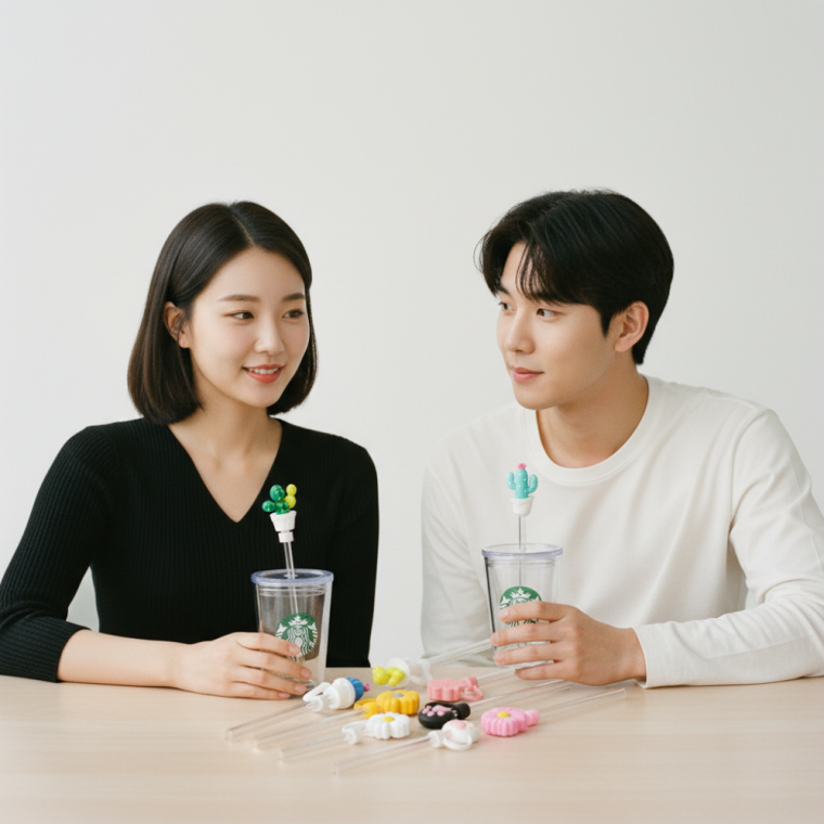 텀블러 빨대 보호캡 실리콘 마개 콜드컵 스트로우 커버 누수방지 덮개