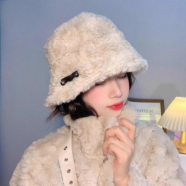 아에몬 퍼 버킷햇 털모자 벙거지 모자 버킷햇 니트모자 챙모자 겨울모자 가을모자 벙거지모자