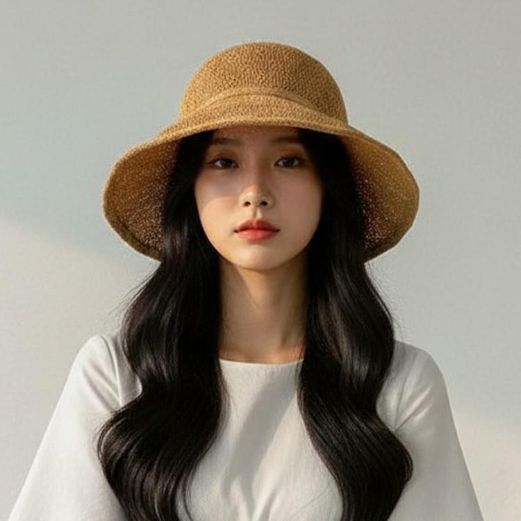 그래프 리본 버킷햇 / 챙모자 보넷모자 보닛모자 봄 여름 가을 벙거지모자 밀짚모자 왕골모자 라피아햇