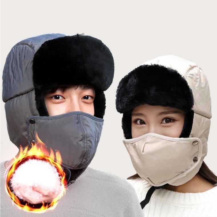 남녀 군밤 모자 겨울 방한 귀달이 이어 머프 트래퍼햇 귀마개 귀도리 방한모자 털모자