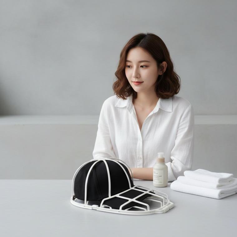 볼캡 세탁 건조대 변형 방지 프레임 모자 보관함 케이스 35x22cm 1개