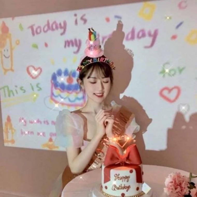 생일파티장식 조명 미니빔 생일파티꾸미기 휴대용빔프로젝트