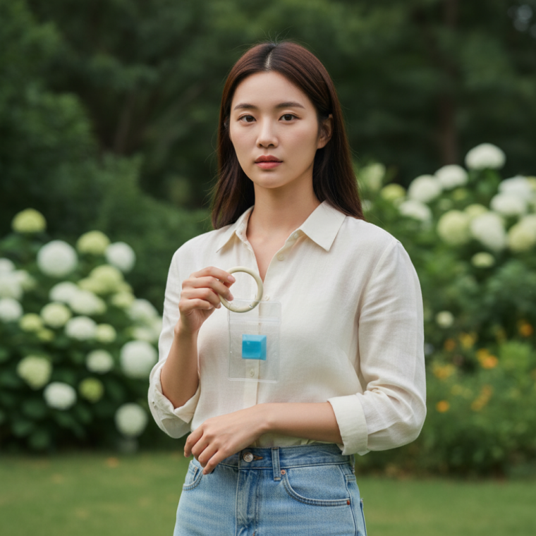 투명 PVC 미니 지퍼백 키링 부자재 가방 고리 열쇠고리 만들기 DIY 세트