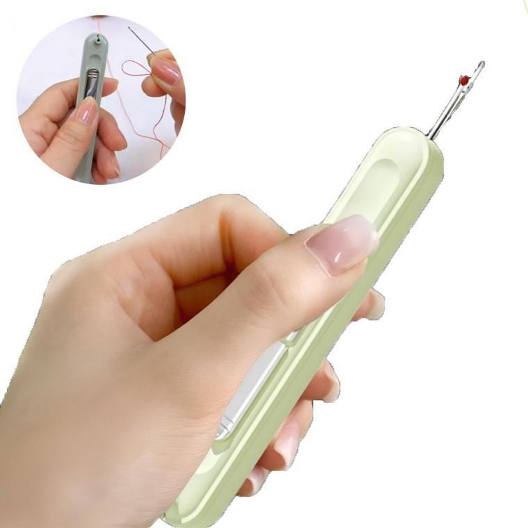 실바늘꿰기 휴대용 2IN1 실밥 제거기 수예용 쪽가위