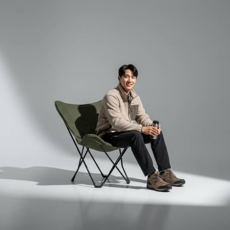 캠핑 접이식 소파 FSZ-1-01 카키 휴대용 낚시 의자 체어