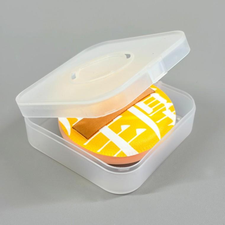 사각 반투명 통기 에어쿠션 퍼프 휴대용 보관 케이스