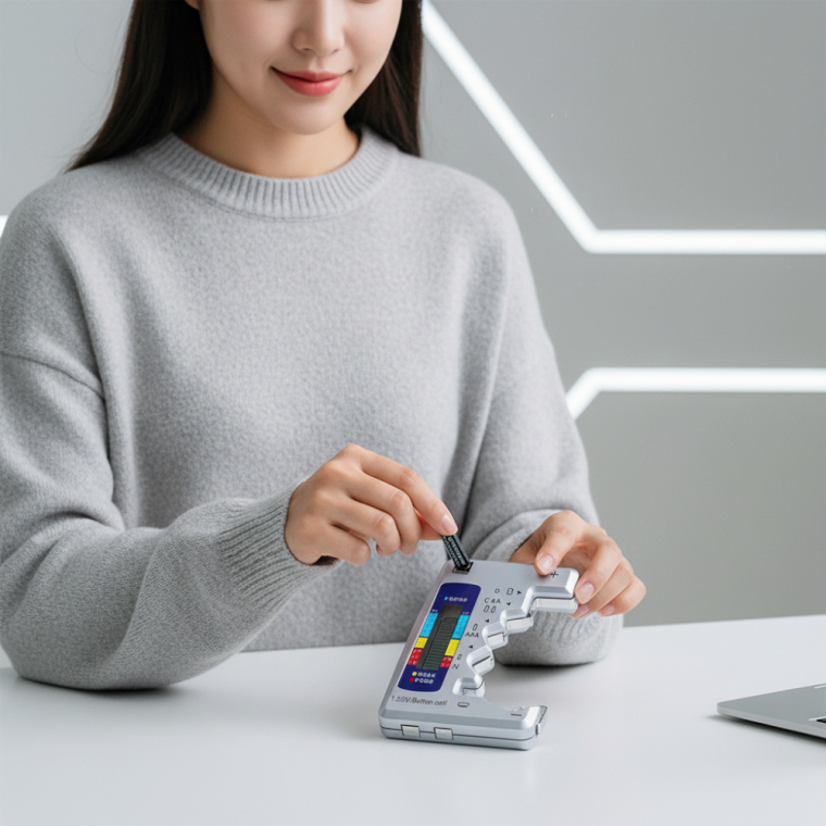 디지털 건전지 잔량 체크기 휴대용 배터리 전압 측정기 BT-886