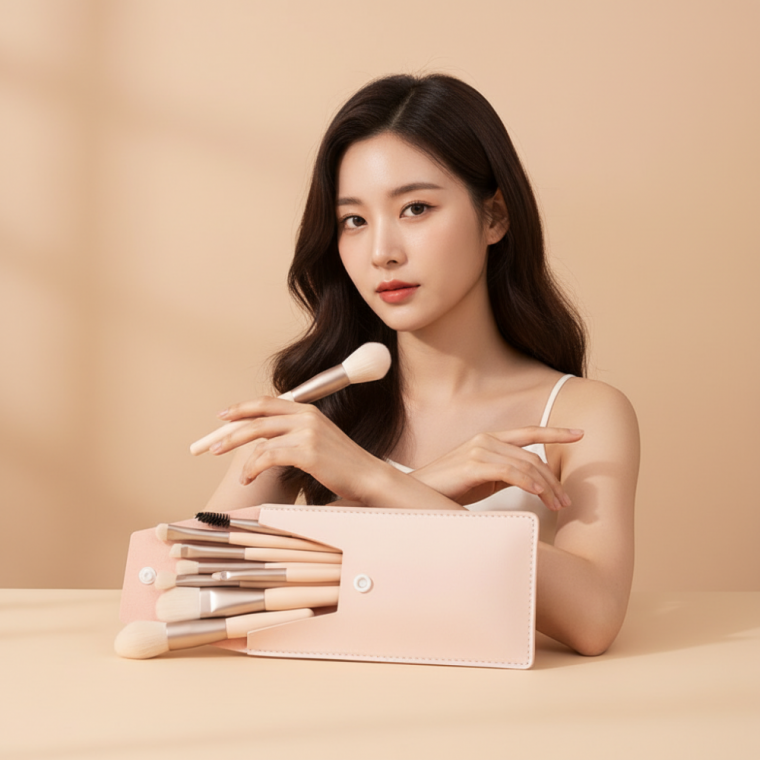 파우치 포함 메이크업 브러쉬 세트 휴대용 화장 붓 모음 1111종