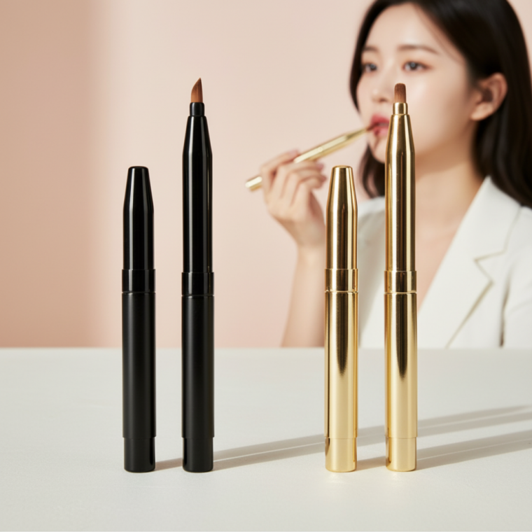 휴대용 립메이크업 컨실러 브러시 립스틱 어플리케이터