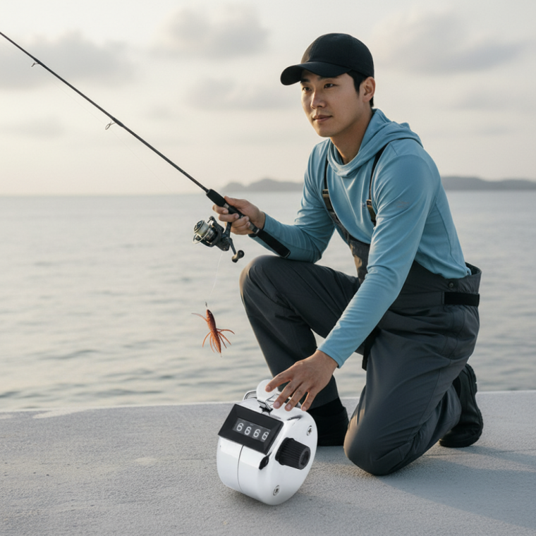 휴대용 수동 카운터 쭈꾸미 낚시 계수기 마릿수 체크기 숫자 계측기