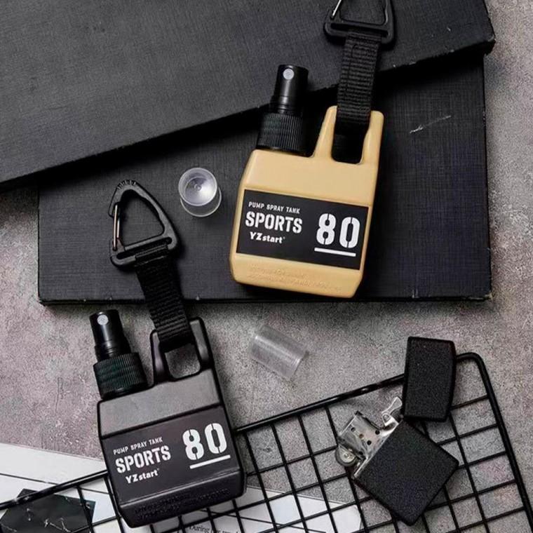 휴대용 80ml 알코올 소독 여행 스프레이 공병