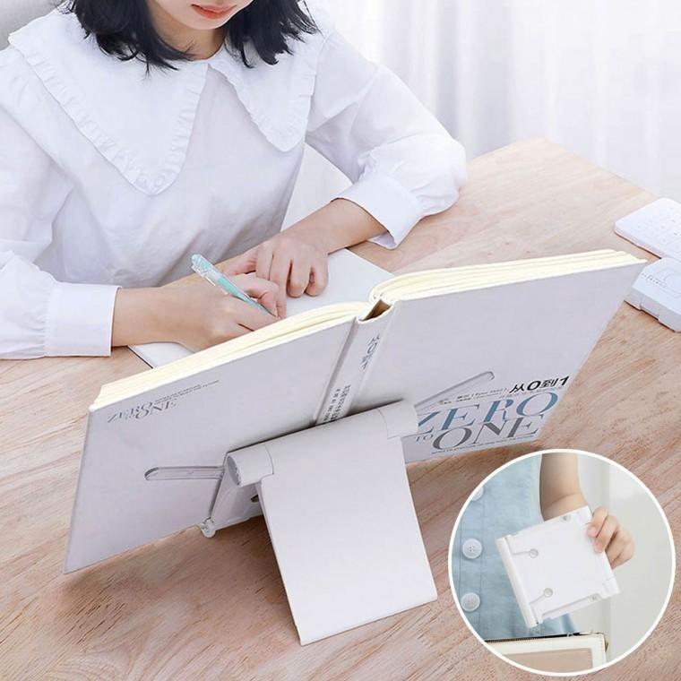 JU 가볍고 휴대가능한 와이드 확장 독서대 스마트폰 핸드폰 태블릿 거치대 겸용
