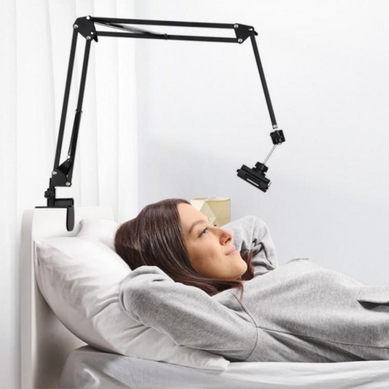핸드폰 자바라 침대 누워서 탁상용 클립 스탠드 거치대