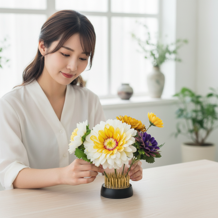 꽃꽂이 침봉 34mm 고무커버 포함 화훼 장식용 도자기 화분 거치대