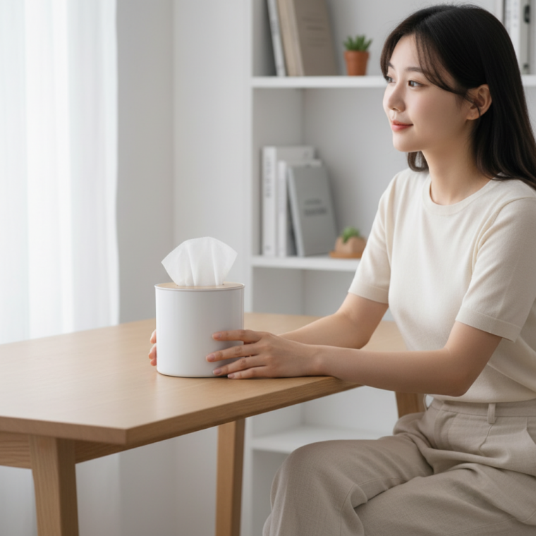 북유럽 원목 거치대 두루마리 화장지 보관함 롤티슈 케이스