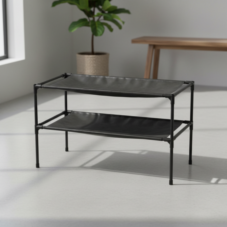 현관 2단 신발수납선반 공간절약형 신발거치대 50cm 2종