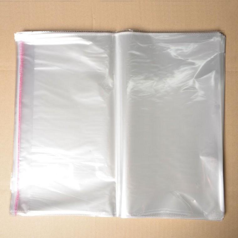 opp 접착 포장 봉투 투명 비닐 40x 45cm 100매 (날개 4cm 포함)