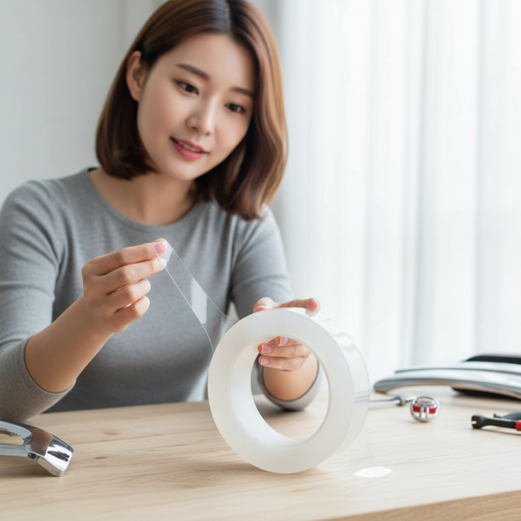 강력 접착 투명 실리콘 테이프 다용도 방수 흔적 없는