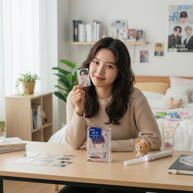 투명 아크릴 포토카드 보관함 아이돌 굿즈 전시 케이스 사진 수납함