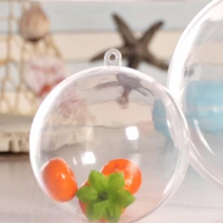 아크릴볼 7cm 원통케이스 투명반구 아크릴공 원형아크릴