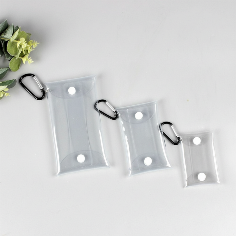 투명 덕질 수납 가방 PVC 포토카드 보관함 7x12cm 중형 다용도 파우치
