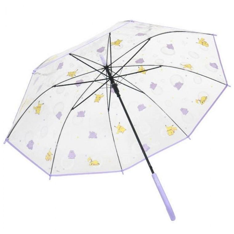 60cm 튼튼한 투명 우산 1P 피카츄로 변신한 메타몽 장우산 장마