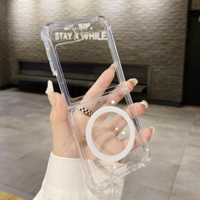 갤럭시 Z플립5 맥세이프케이스 범퍼 투명 케이스 지플립
