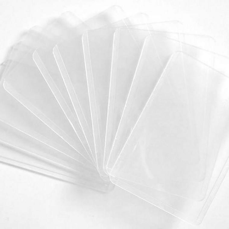 10개입 세로형 포장 포토카드 탑로더 3P 꾸미기 투명