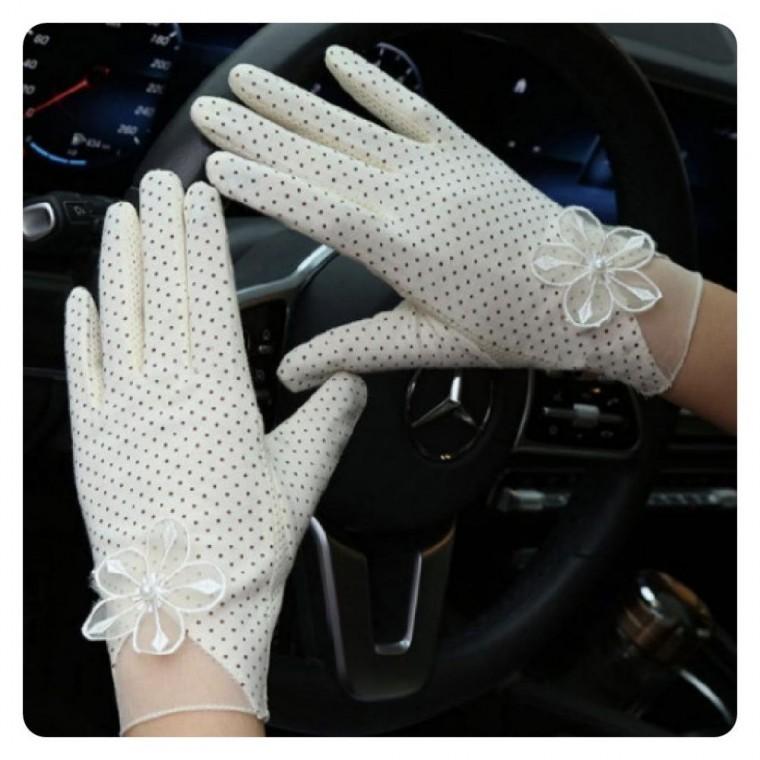 자외선 차단 쿨장갑 레이스 운전