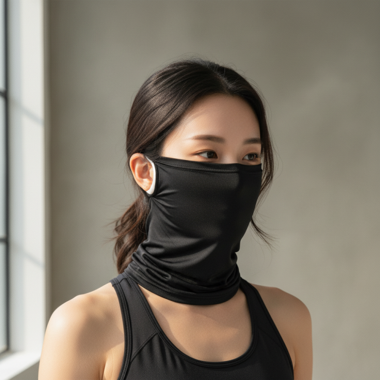 자외선 차단 쿨링 바이크 페이스워머 넥게이터 블랙