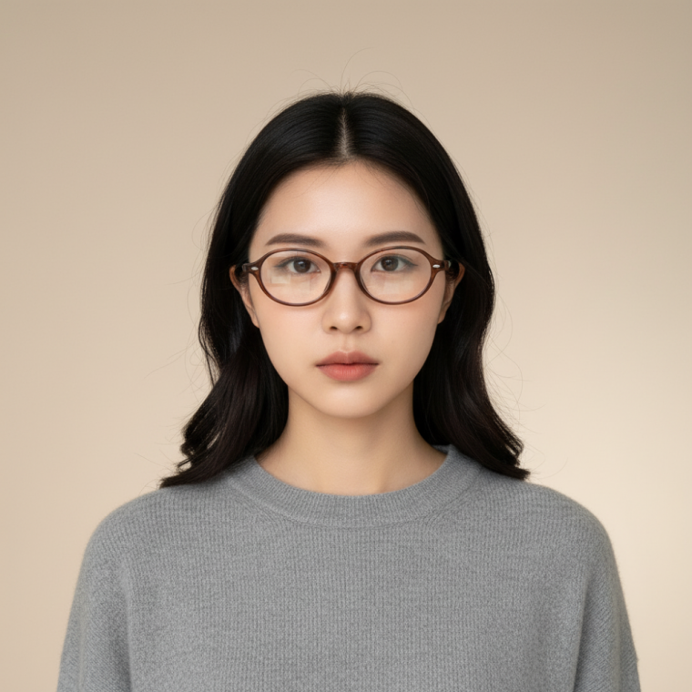 데일리 투톤 라운드 뿔테안경 블루라이트 차단 자외선 눈보호 5컬러
