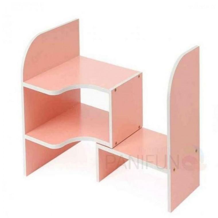 수납용품 코너 책상정리선반 핑크 데스크정리 정리용품 책상수납 책상선반
