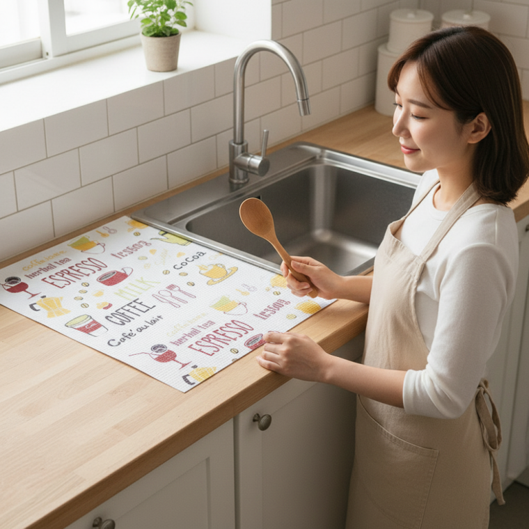 주방 싱크대 서랍장 방수 시트 오염 방지 수납 깔개 매트