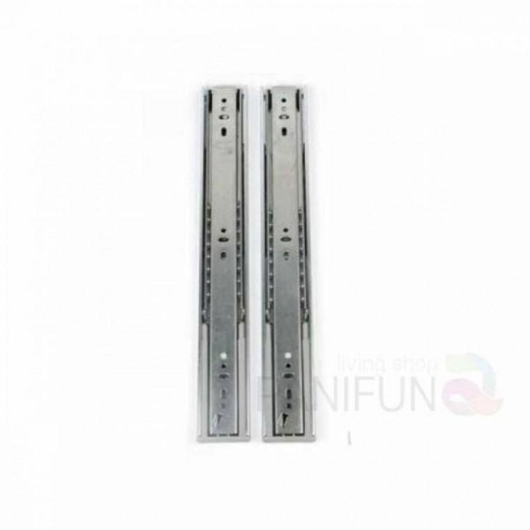 서랍레일 댐퍼 3단 450 서랍장레일 슬라이드레일 밥솥레일 수납장레일 슬라이딩레일