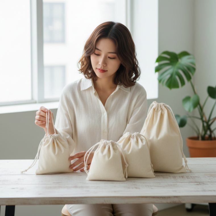 여행용 대용량 복조리 파우치 손목 스트랩 수납 가방 보관 주머니