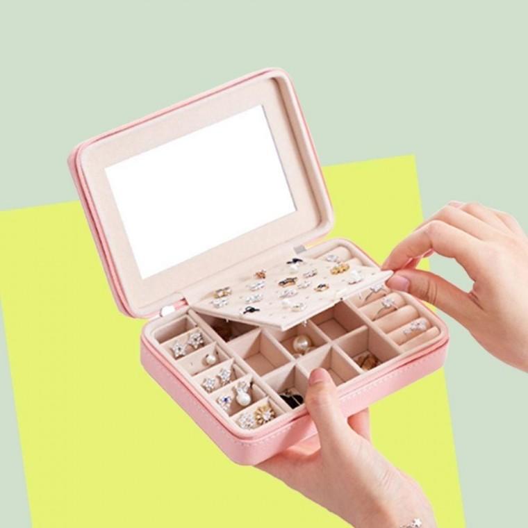 프리미엄 쥬얼리 보관함 화장품 정리함 악세서리 수납함 악세사리 거울 보석함 엔틱 빈티지