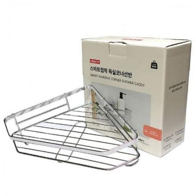 스파이더락 스텐 욕실선반 무타공 화장실 샤워실 코너 수납 선반