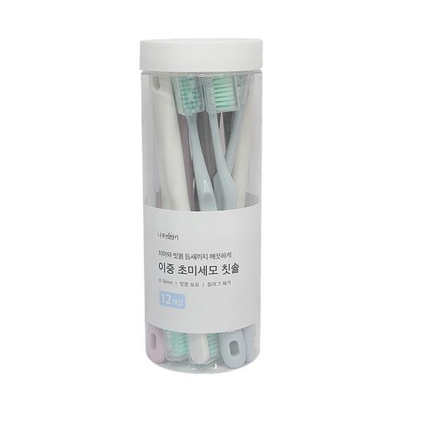 (ABM도매콜) 이충 초미세모 칫솔(12개입)